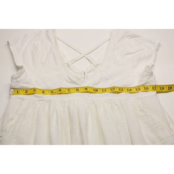 Anthropologie Daily Practice Women's White Eyelet Lace Mini Dress Sz XS P - Picture 4 of 10